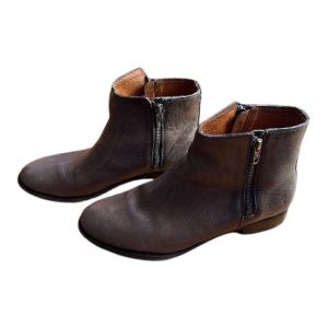 Natalie Double Zip Bootie - Pre-Loved