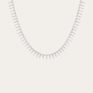 Aurate x Frye: Marquise Fringe Necklace