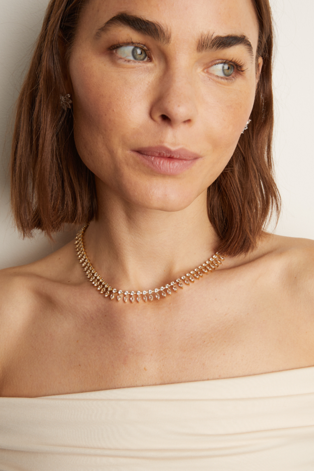 Aurate x Frye: Marquise Fringe Necklace - Image 2