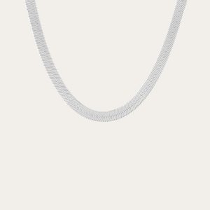 Aurate x Frye: Extra Bold Herringbone Necklace