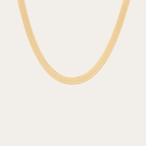 Aurate x Frye: Extra Bold Herringbone Necklace