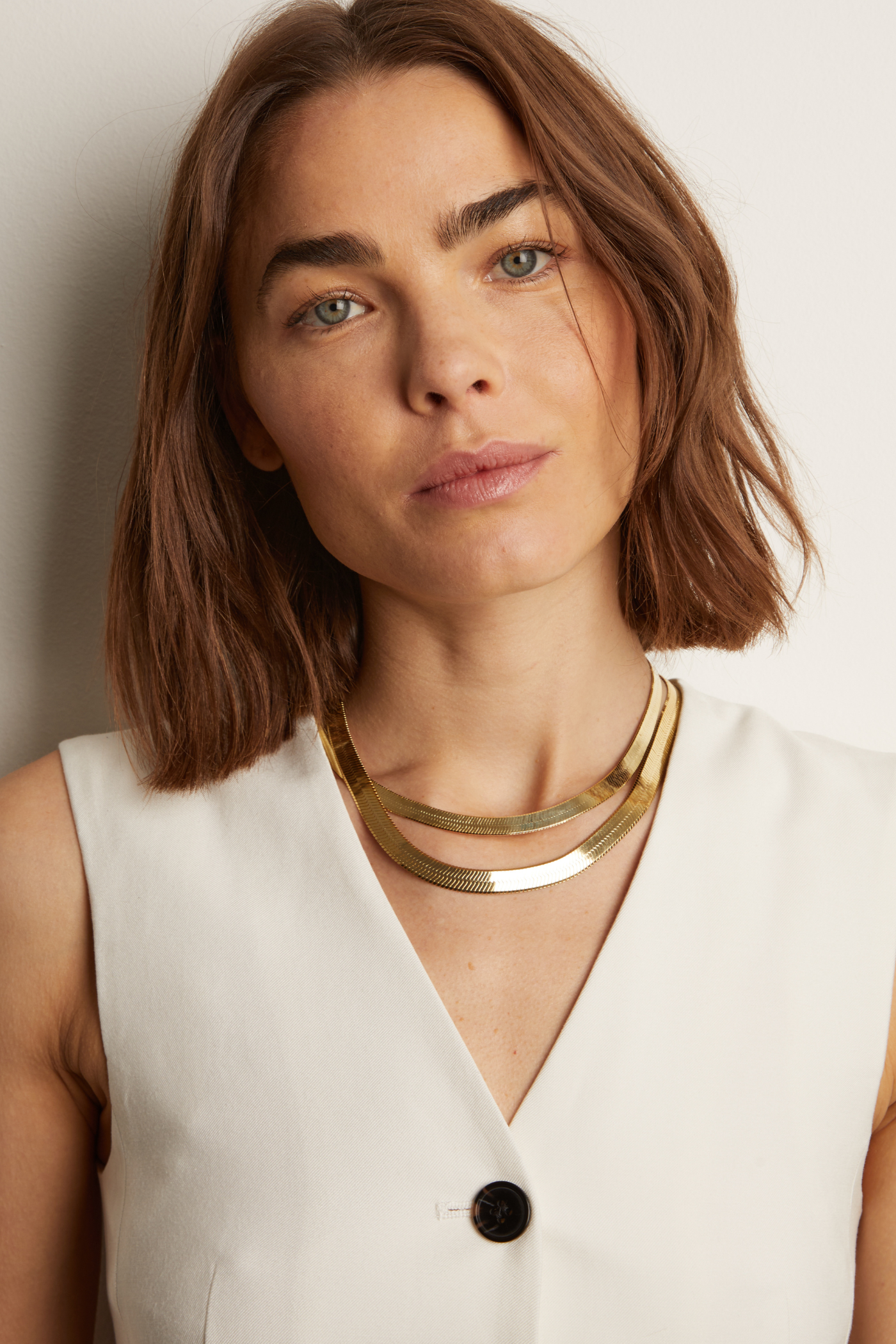 Aurate x Frye: Extra Bold Herringbone Necklace - Image 2