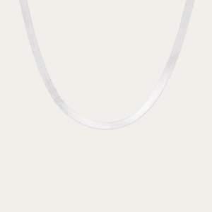 Aurate x Frye: Bold Herringbone Necklace