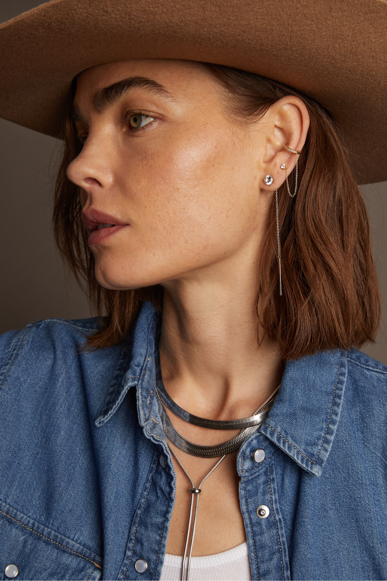 Aurate x Frye: Spur Lariat Earrings - Image 4