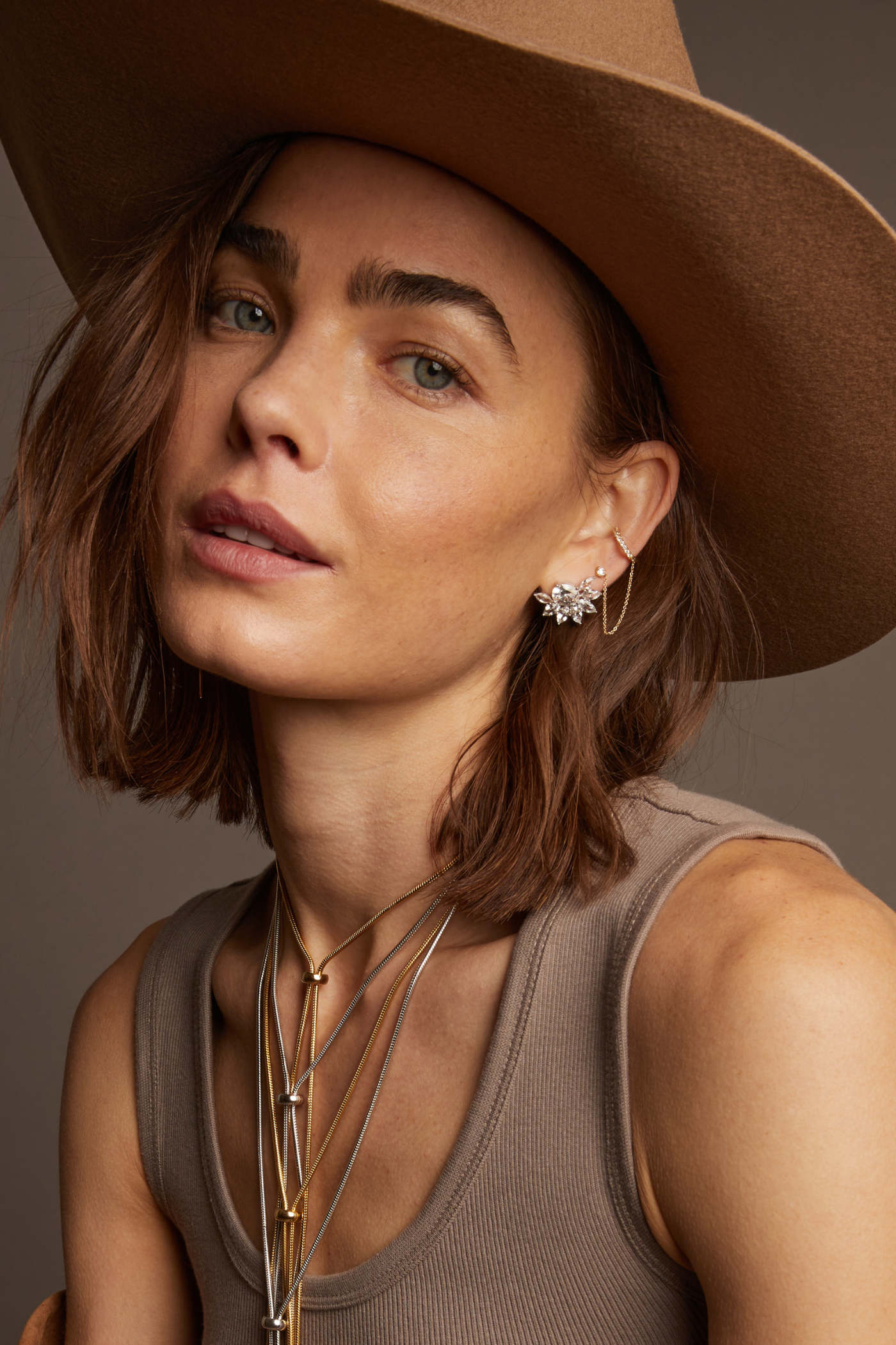 Aurate x Frye: Lab Grown Diamond Stud and Ear Cuff - Image 6