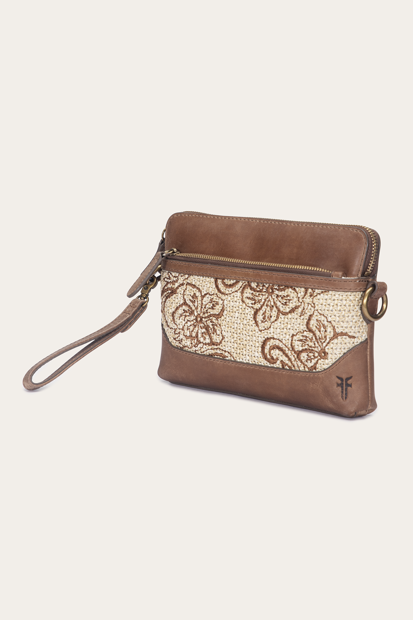 Melissa Raffia Floral Crossbody Wristlet - Image 4