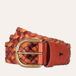 35mm Tonal Woven Leather Belt