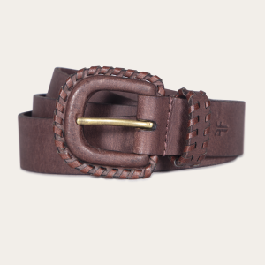 30mm Belt With Covered Buckle & Leather Lacing
