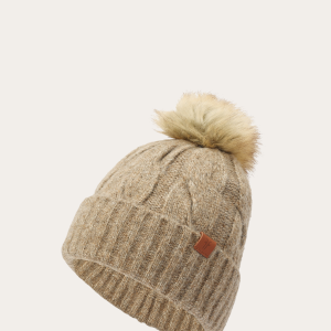 Wide Cable Cuff Hat