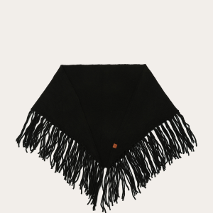 Long Fringe Triangle Scarf