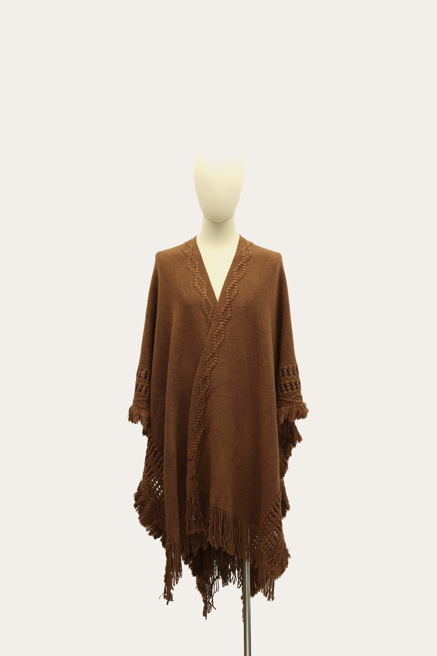 Embellished Fringe Ruana - Image 2
